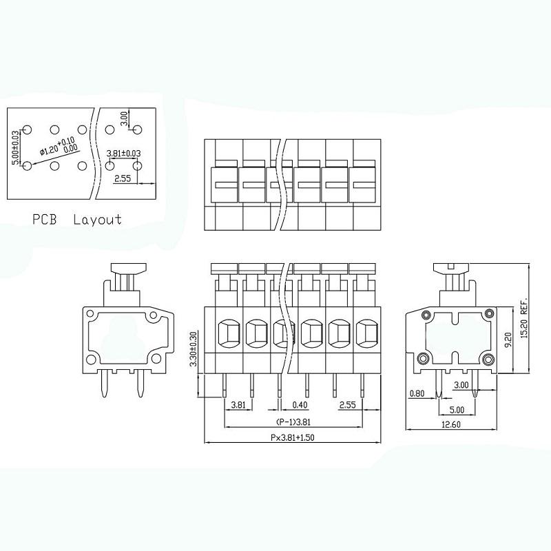 screwless terminal block