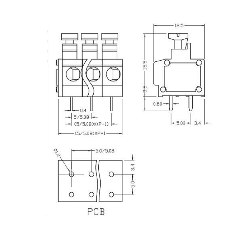 Spring terminal block