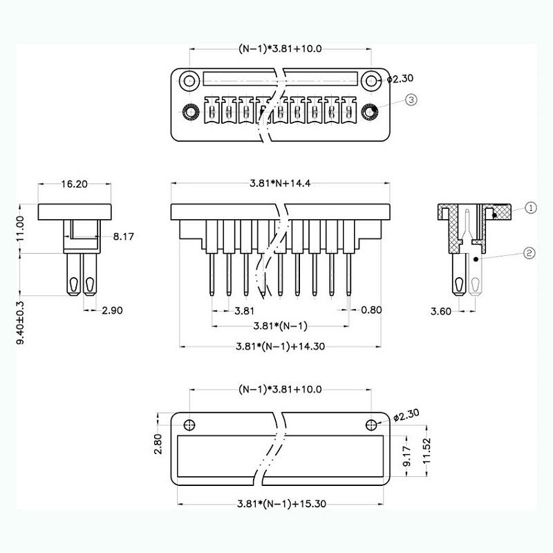 green terminal block